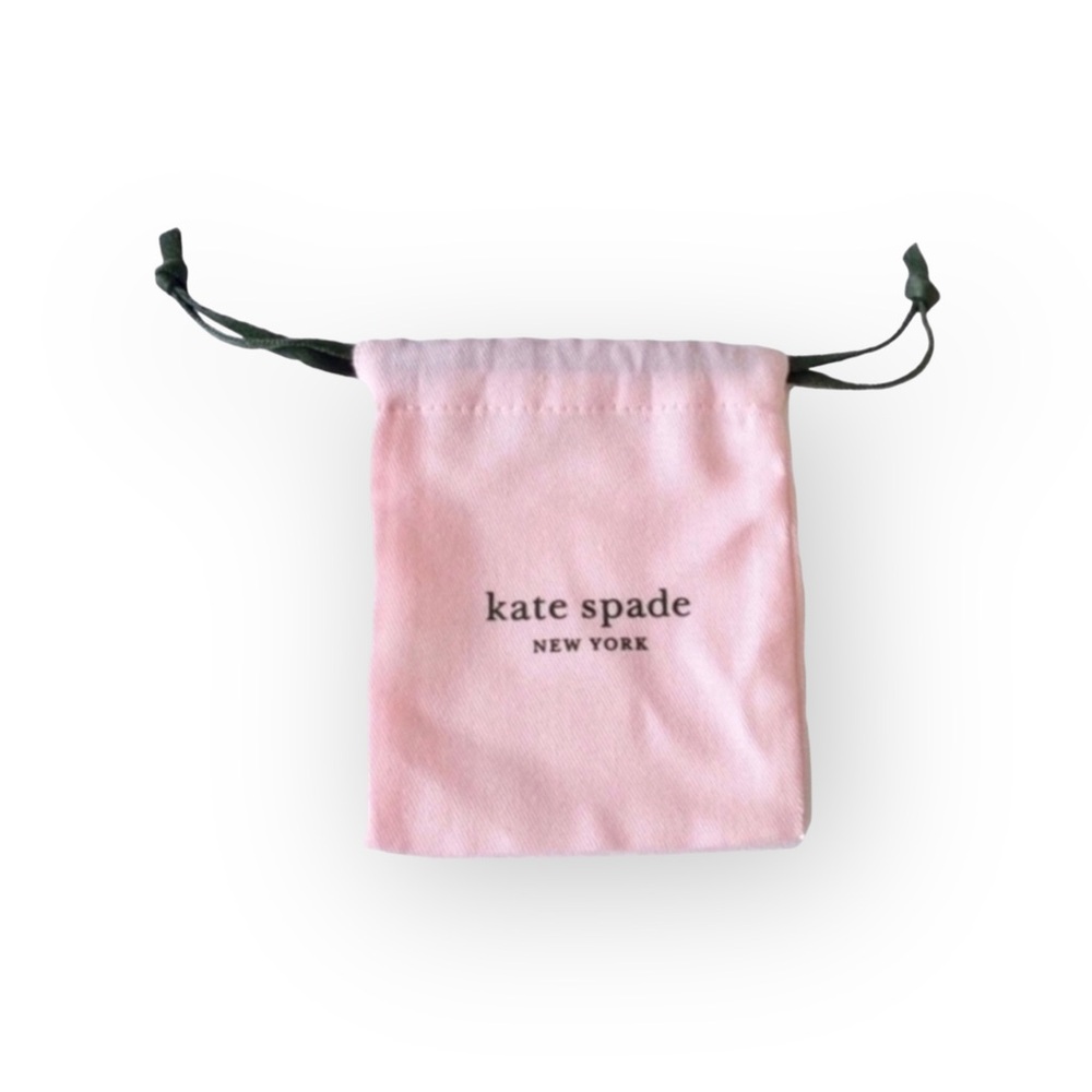 new kate spade  KSNY Small Jewelry Dustbag  Pink + Green  Earrings Necklace - Picture 8 of 14